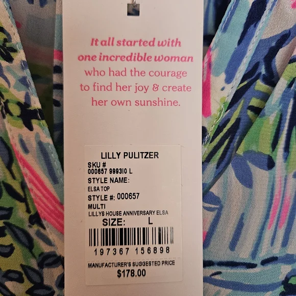Lilly Pulitzer Elsa Top Lilly's House Anniversary Elsa - Picture 5 of 7